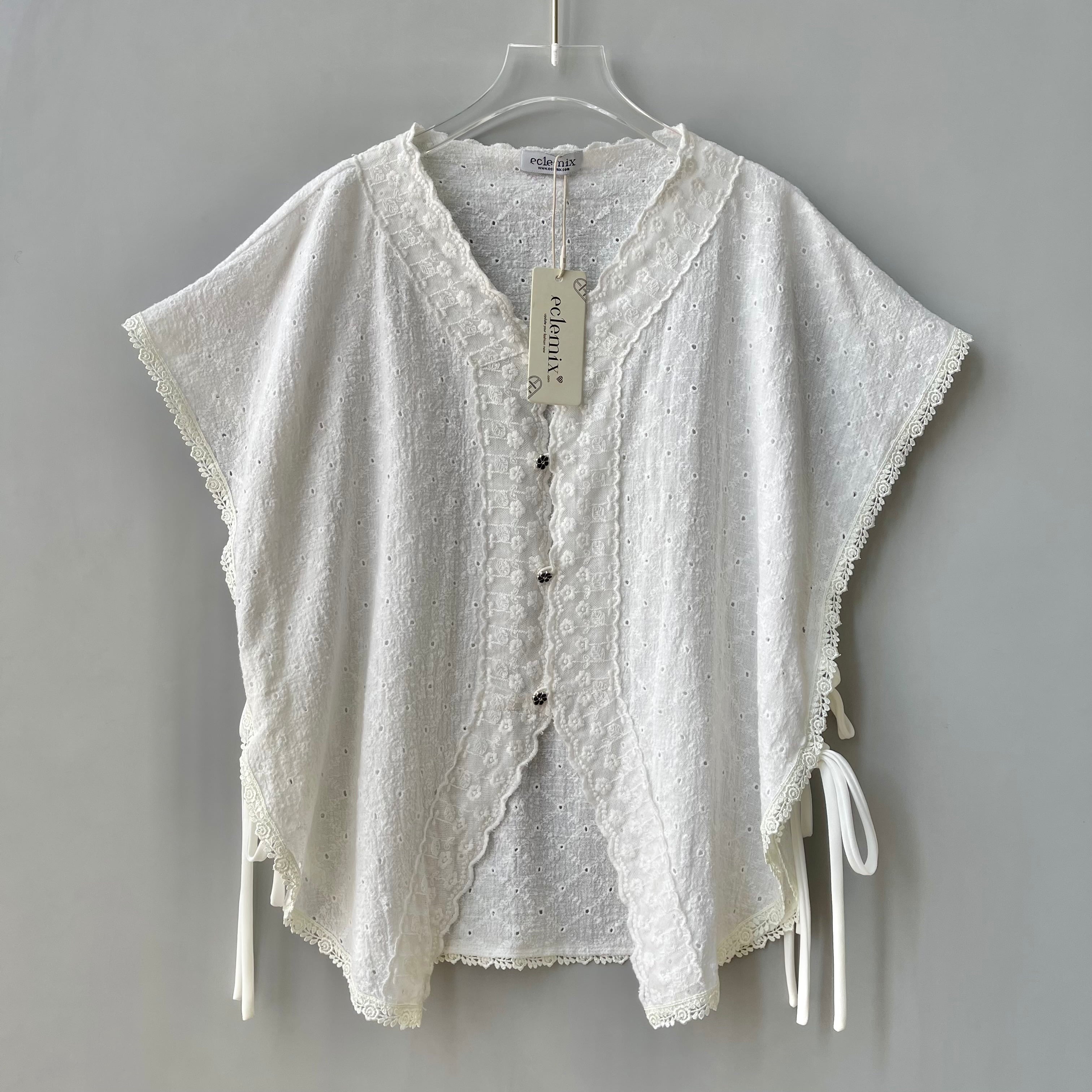 Image of Eclemix Outer Maurin | Vest Brokat Bunga | Outer Panjang Brukat Tanpa Lengan
